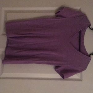 Purple V-neck